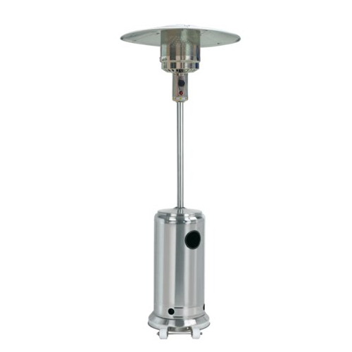 Parasol chauffant gaz inox
