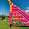 Chateau gonflable dragon rose