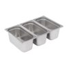 Bain marie 3 bacs