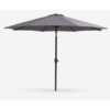 Parasol gris avec pied 3m