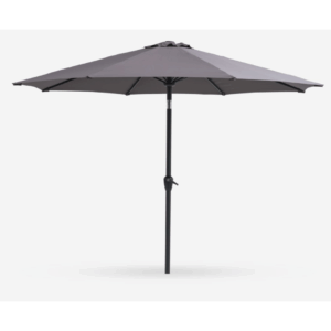 Parasol gris avec pied 3m