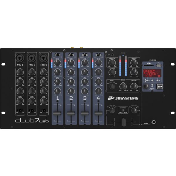 Console 13 entrées sur 7 canaux lecteur musique USB