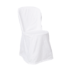 Housse blanche coton pour chaise bistrot