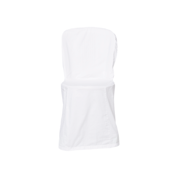 Housse blanche coton pour chaise bistrot