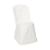 Housse ecru coton pour chaise bistrot