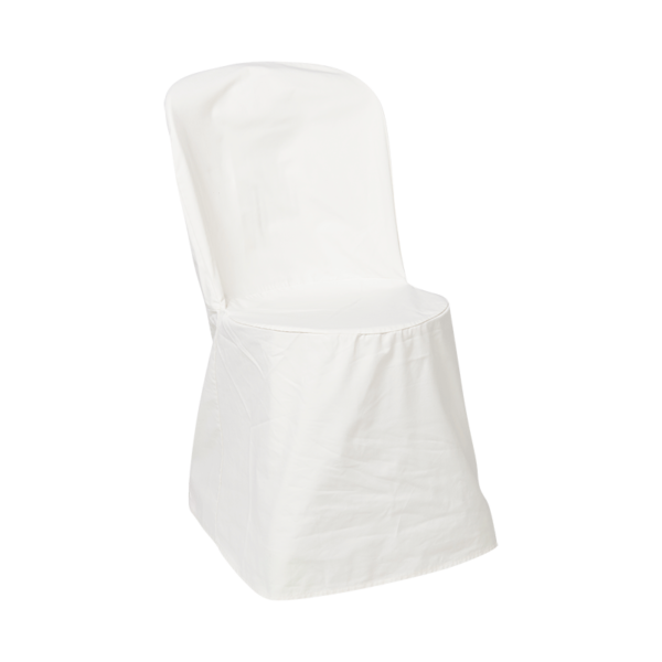 Housse ecru coton pour chaise bistrot