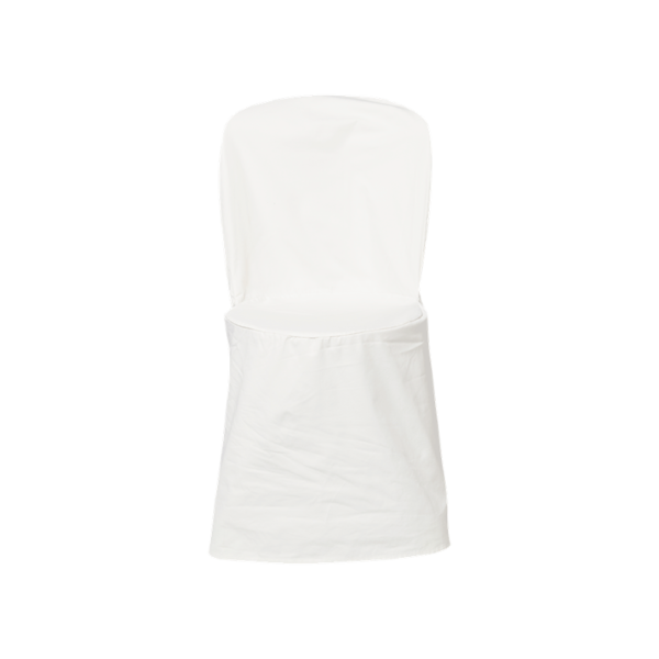 Housse ecru coton pour chaise bistrot