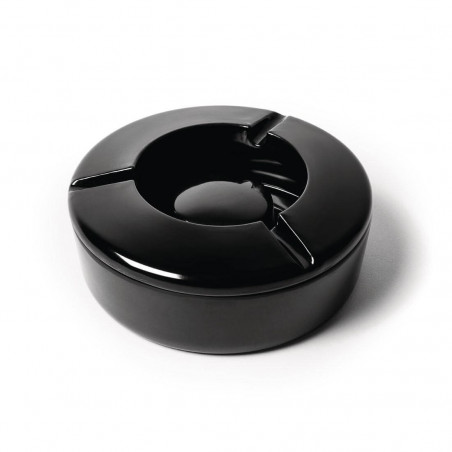 Cendrier noir, coupe vent