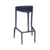 Tabouret haut Pedraili gris anthracite