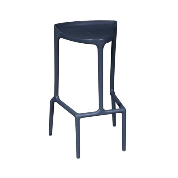 Tabouret haut Pedraili gris anthracite