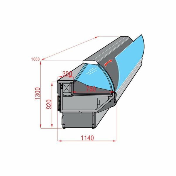 Frigo salina plus 100cm