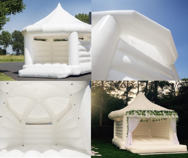 Chateau gonflable blanc