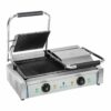Machine à panini avec nervure double 2X 1800W Professionnel