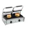 Machine à panini avec nervure double 2X 1800W Professionnel
