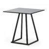 Table à manger, aluminium, noire