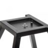 Table à manger, aluminium, noire