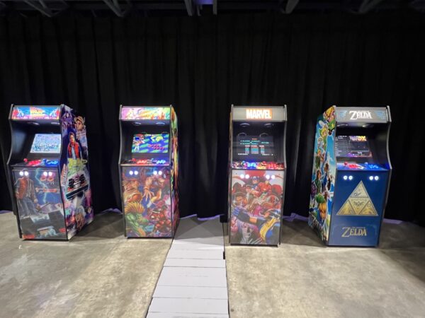 Borne arcade, différent jeux vidéo