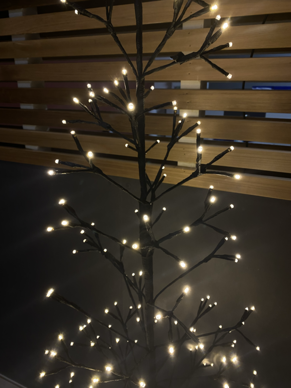 Sapin de Noël LED noir en location chez Private Garden